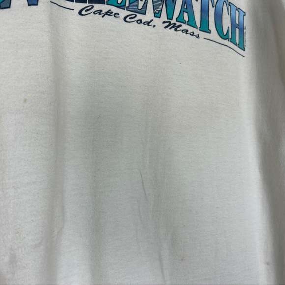 Vintage cap cod whale watching tank top white blue large - Picture 5 of 6